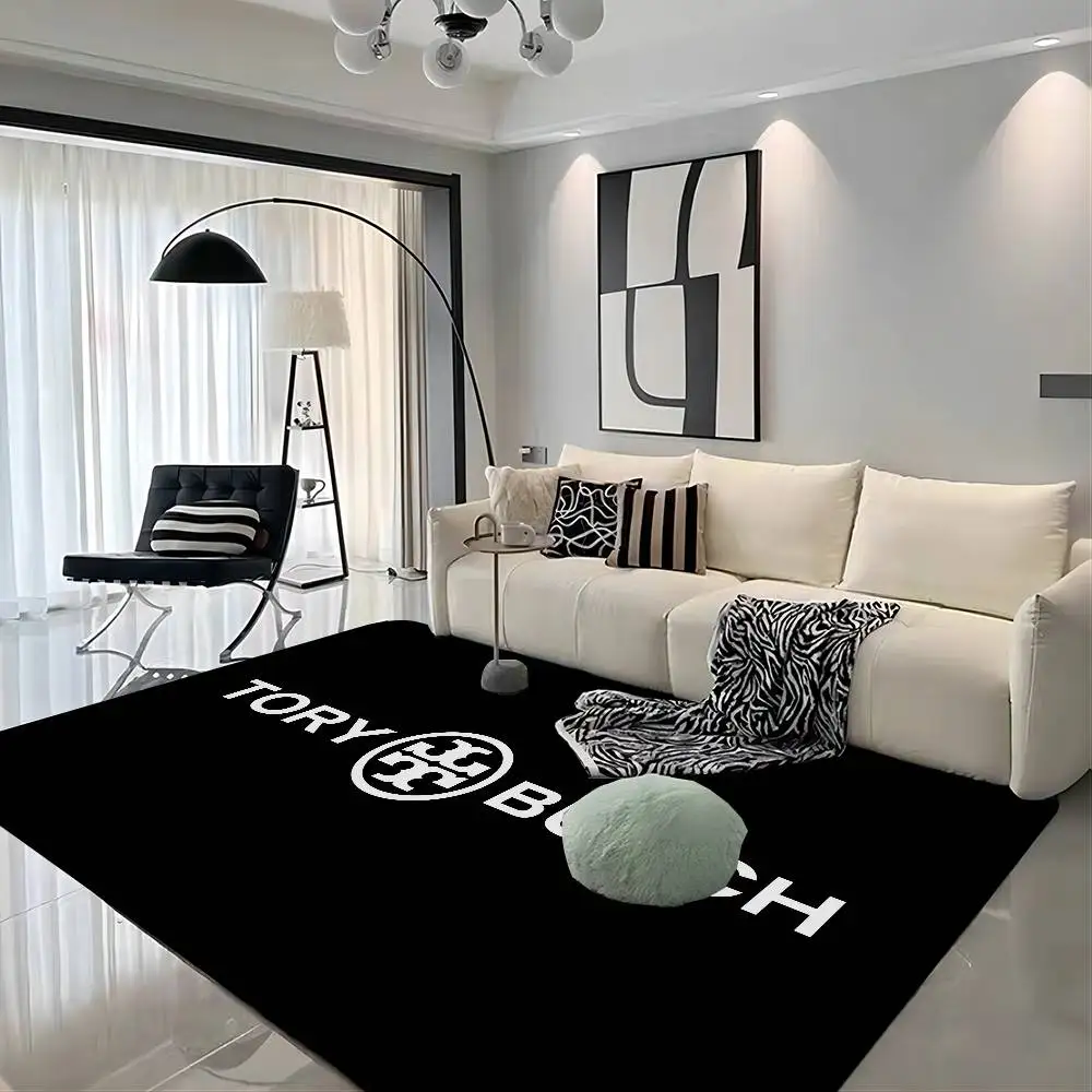 

Brand T-Tory B-Burch Fashion Floor Mat Non-Slip Laundry Room Mat Laundry Decor Balcony Child Living Room Bedside Mats