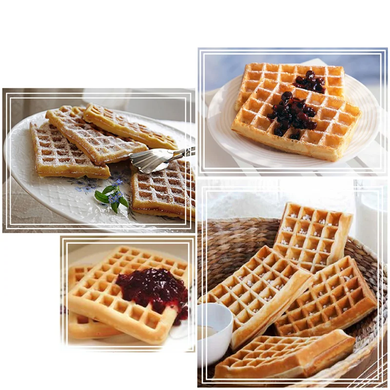 Multifunctional Electric Waffle Iron, Professional Kitchen Cooking Machine for Homemade Breakfast Waffles Discuss
