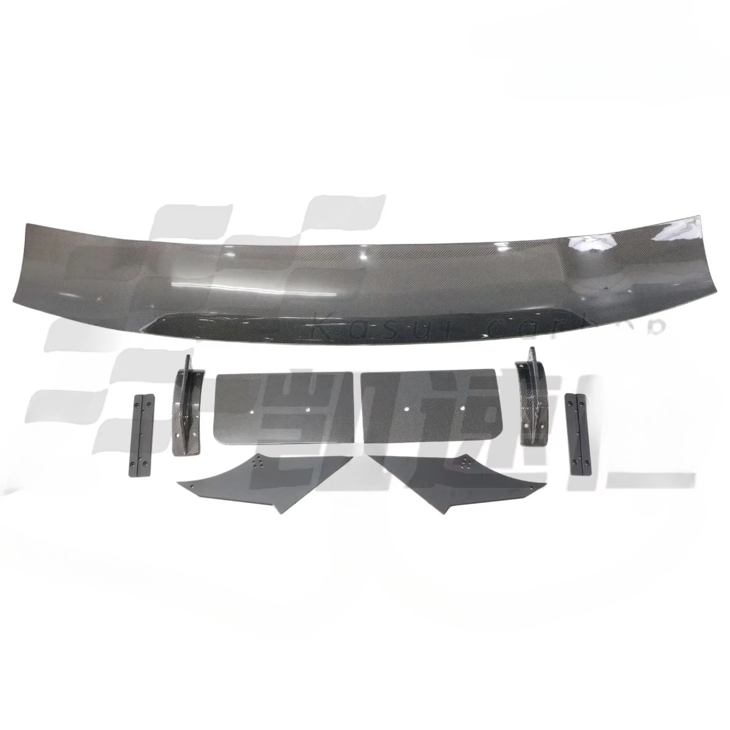 for High Quality Real Carbon fiber rear wing modified spoiler with fixed wing car bumper suitable for Chevrolet for Corvette C8