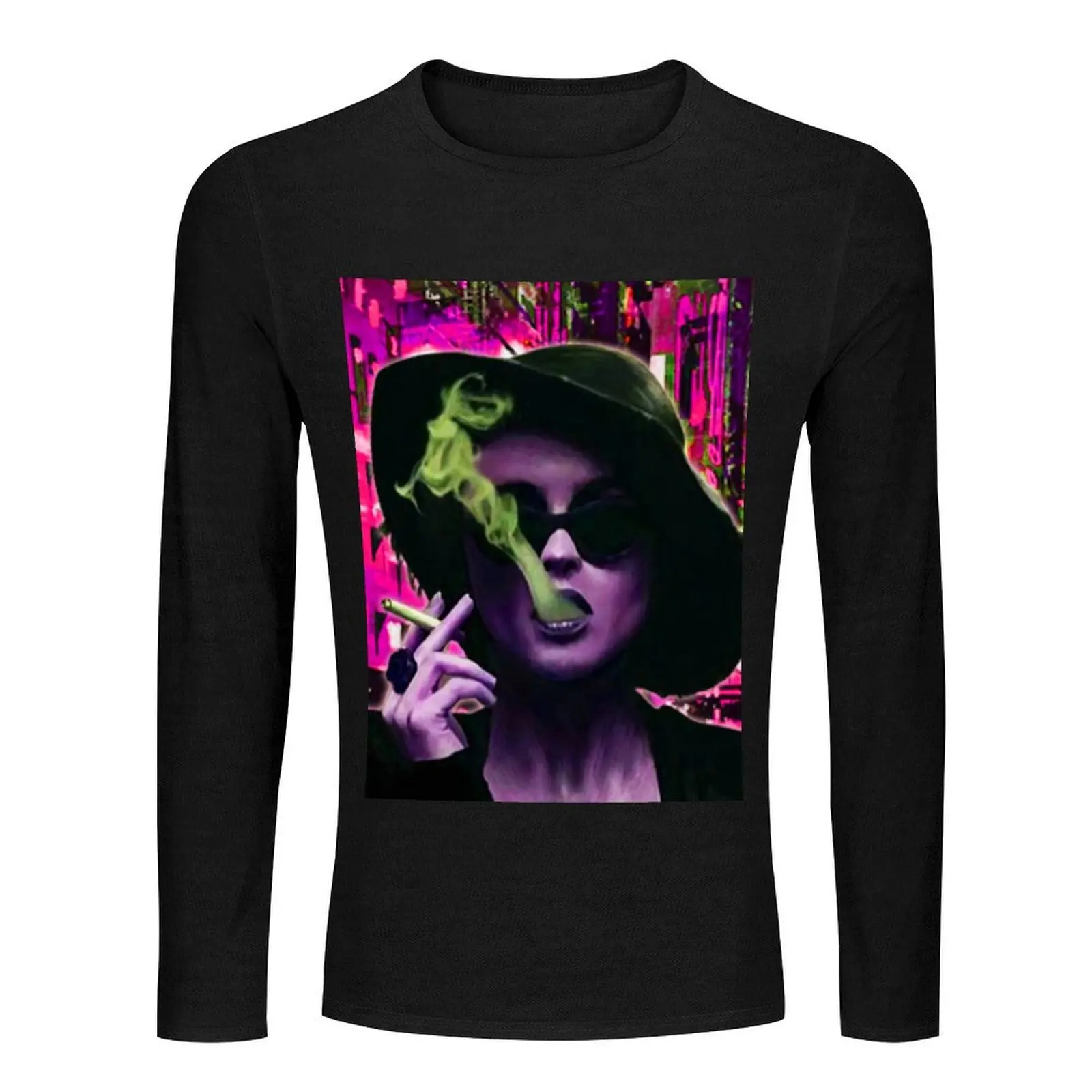 Marla Singer Fight Club Helena Bonham Carter Digital Art Long T-Shirt cute clothes blank t shirts Men's t-shirts