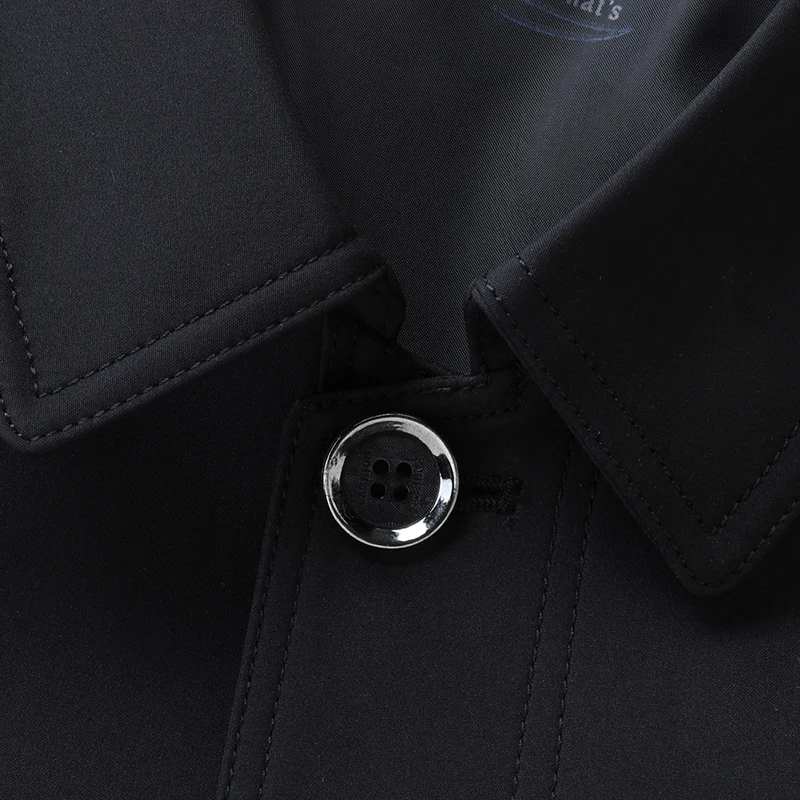 معطف أبي للربيع والخريف، سترة بأزرار طية صدر السترة للرجال في منتصف العمر، سترة رجالية في منتصف العمر وكبار السن #3