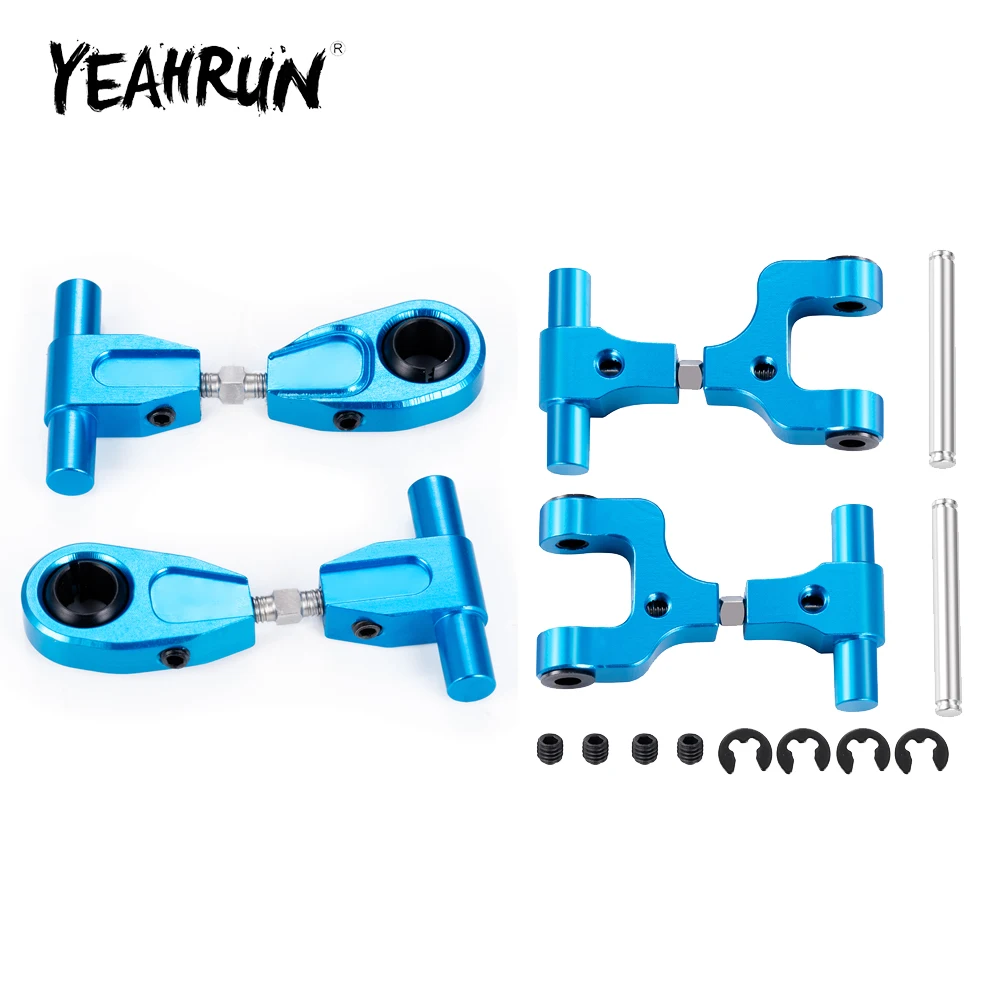 YEAHRUN Aluminiumlegierung verstellbarer vorderer/hinterer oberer Schwinge für Tamiya TT02 1/10 RC Drift Car Upgrade Teile Zubehör