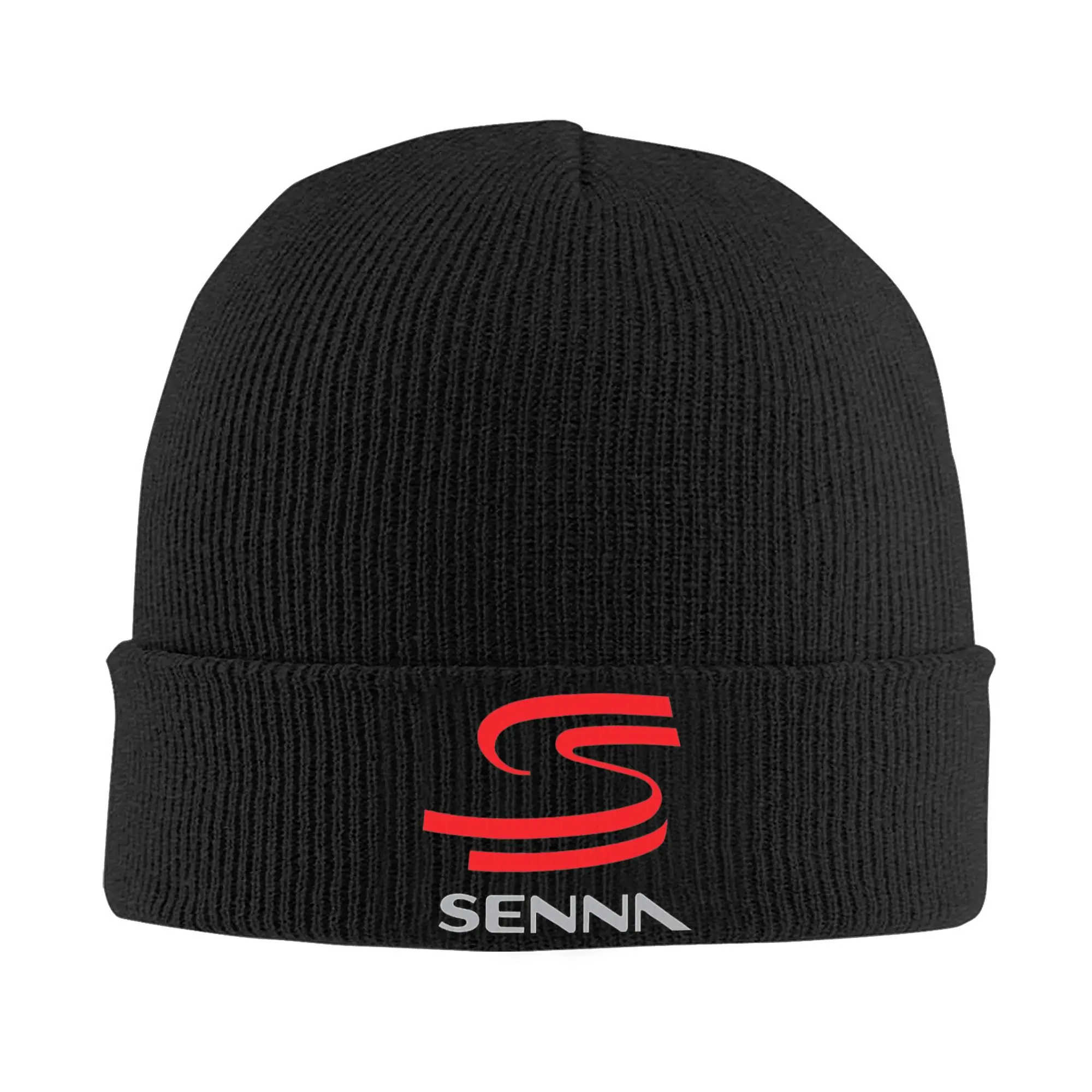 Ayrton Senna Logo racing Slouchy Beanie Knit Skull Cap For Men Women  Warm Winter Knitted Beanies Caps