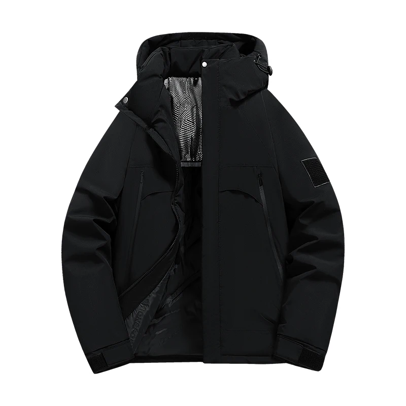 

Рабочая куртка Спортивные куртки для бега Дофаминовые куртки Мужские модные теплые пуховые хлопковые куртки с капюшоном Графеновая теплая мужская куртка