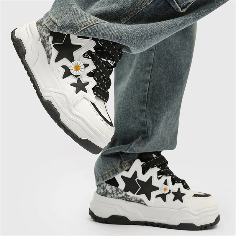 Popolari scarpe da pane margherita scarpe mattcake rialzate scarpe Lefu da donna scarpe basse scarpe Casual per interni ed esterni scarpe da tavola a stella