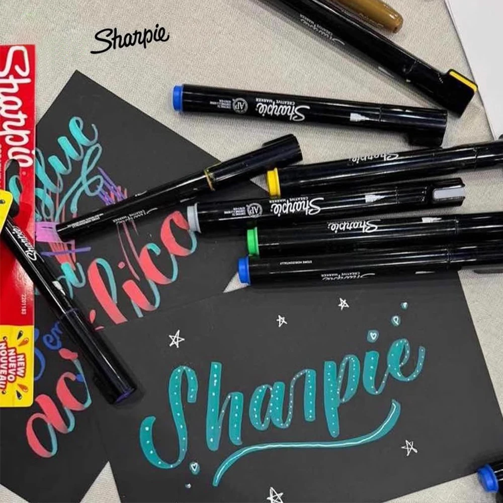 Sharpie Creative Acrylic Marker Pen Painted Graffiti, Painting Pen, DIY Glass, Ceramic, Quick-drying, Non-fading Art Stationery