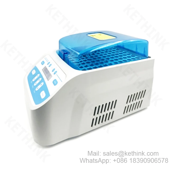 KETHINK KT-DH200 Mini  Electric Lab Test Tube Heater Bench Top Dry Bath Incubator 4 Separated Temp Control Heating Area