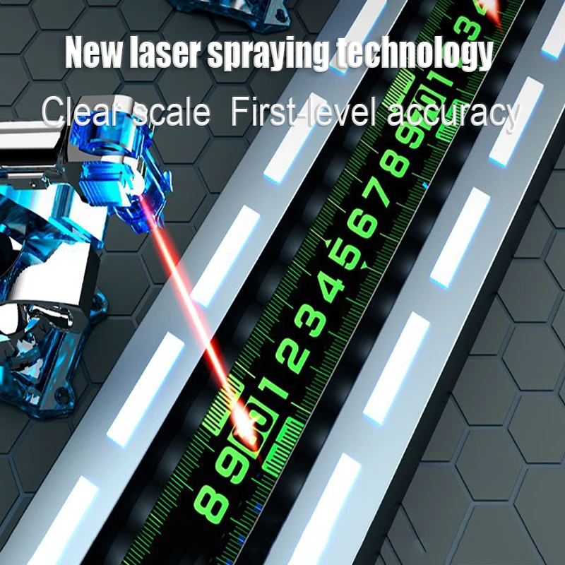 Measuring Tape Self 5/10M High Precision Wear-resistant Ruler Measuring Tools Locking Fluorescent Steel Tape Measure Retractable