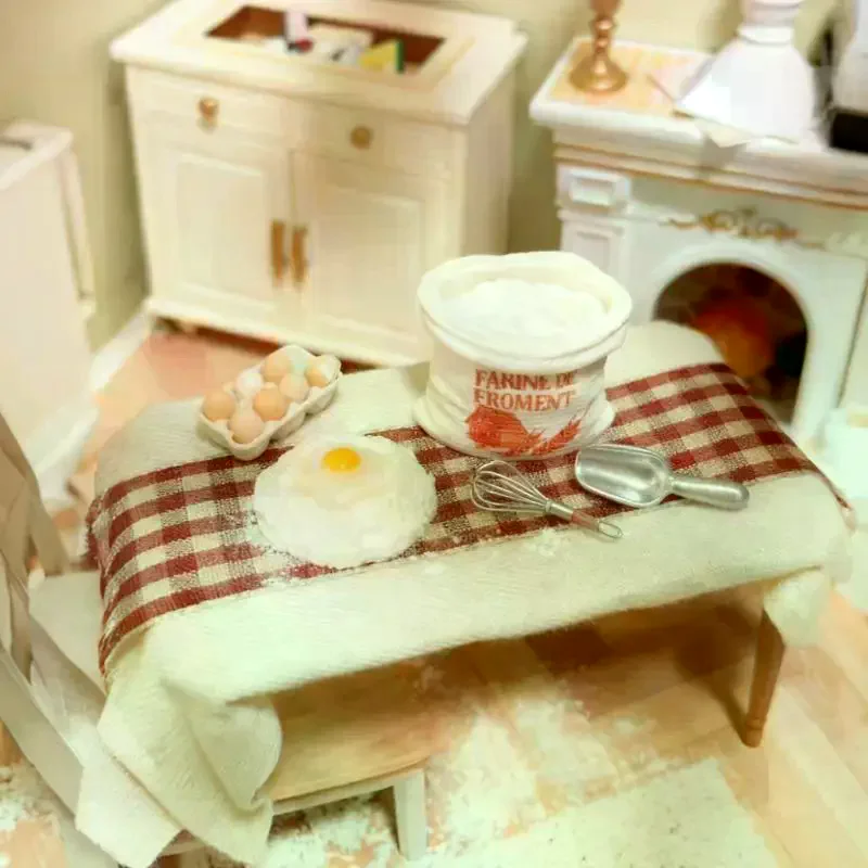 1 Set Leuke Miniatuur Poppenhuis Mini Meelzak Kit Model Spelen Keuken Voedsel Voor Pop Accessoires Speelgoed Woondecoratie