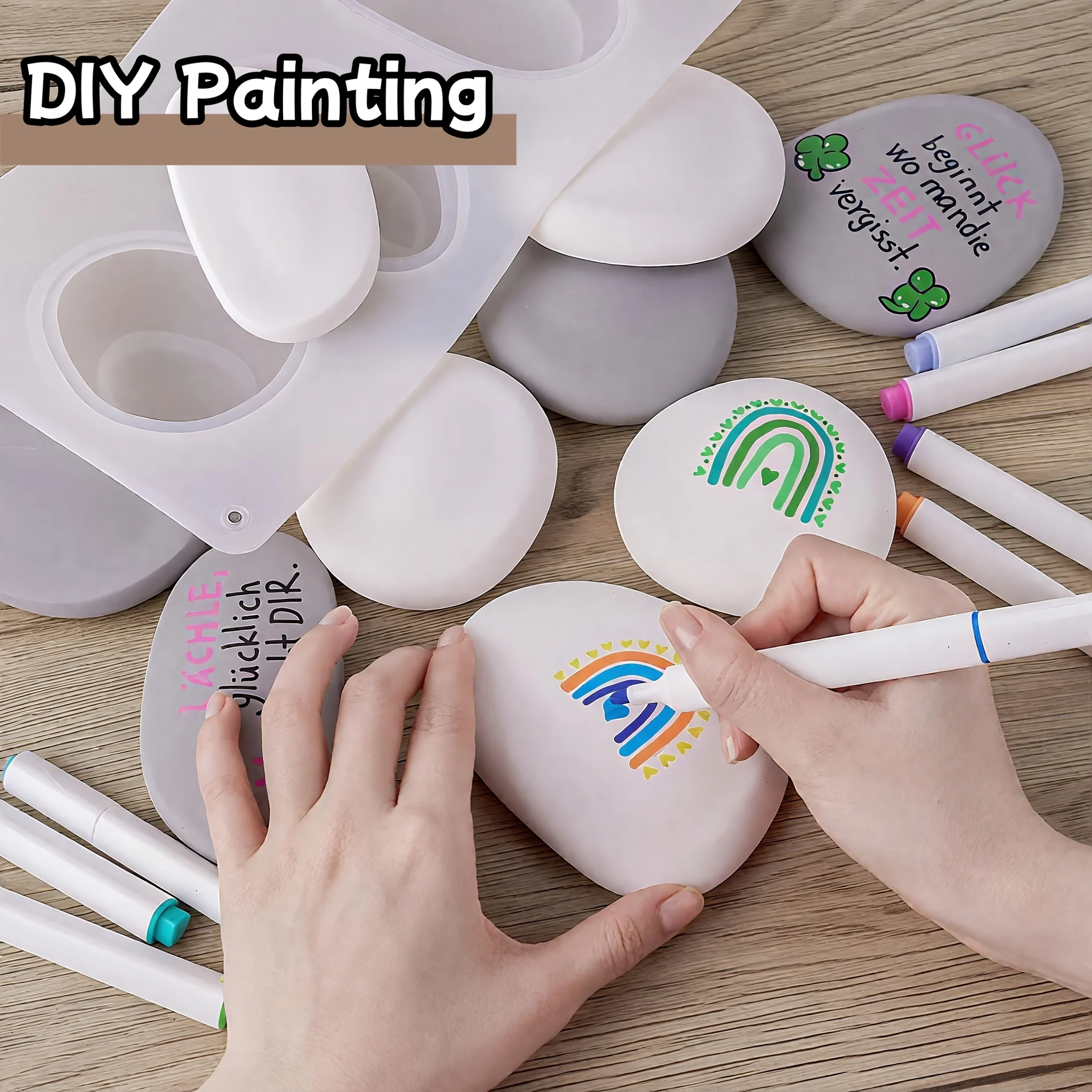 1Pc 3-Cavity Stone …