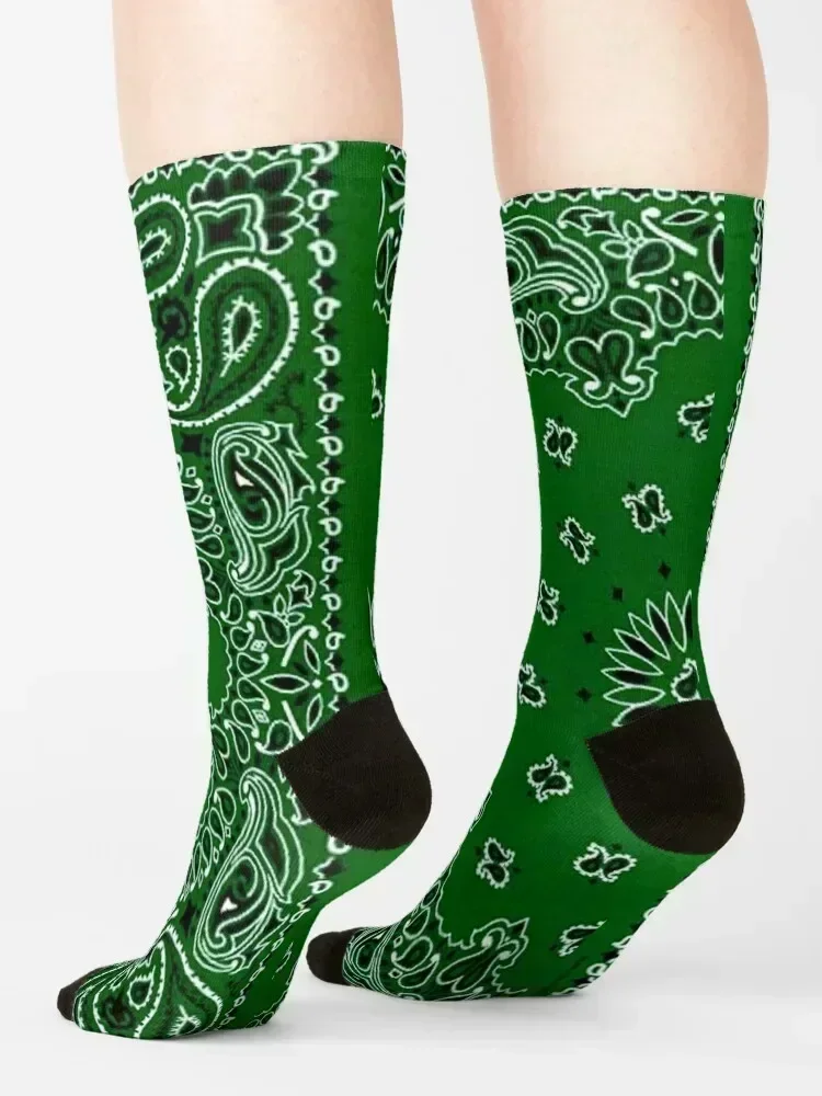 Green bandana Socks Rugby short christmas gifts cartoon Women's Socks Men's