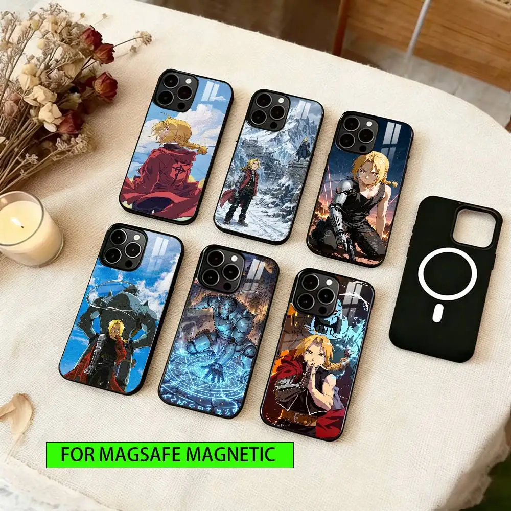 

Fullmetal Alchemist Phone Case For iPhone17,16,15,14,13,12,11 Plus,Pro Magnetic For Magsafe Wireless Charging