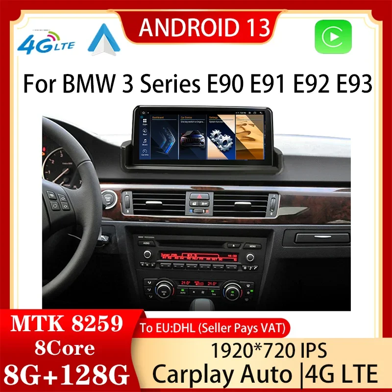 

Factory Price ID8 Carplay 12.5" For BMW 3Series E90 E91 E92 E93 Central Multimedia Car Video Player GPS Navigation Android Auto