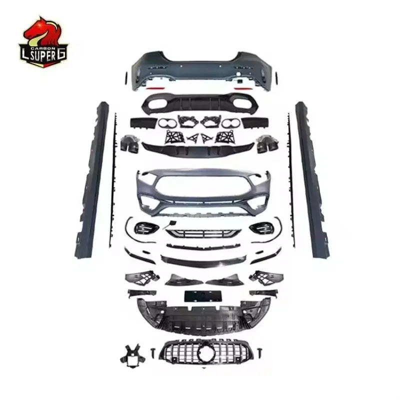 

Hot Selling W177 A45 Style Hatchback Full PP Body Kit Front Bumper Rear Bumper Side Skirts Kit Bodykit