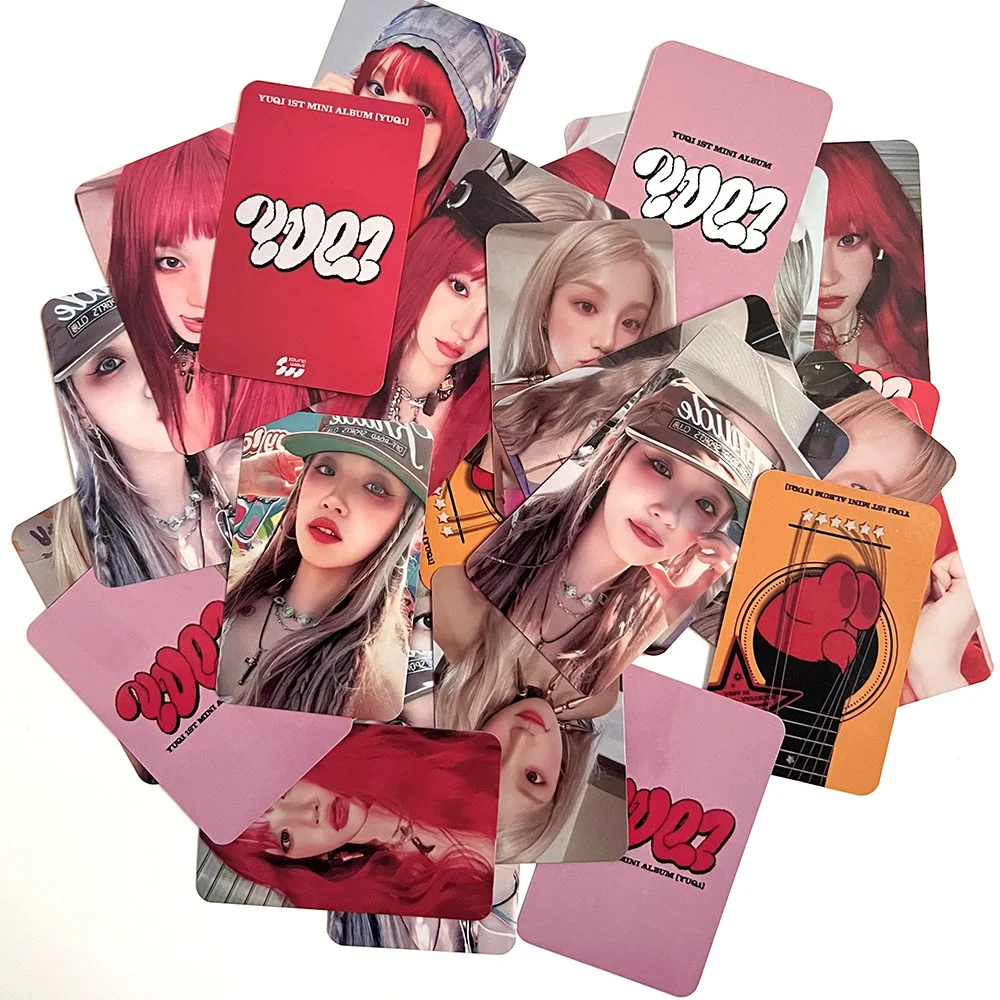 5Pcs/Set KPOP (G)I-DLE YUQI New Album YUQ1 Photocards Card Rabbit Two Sides Lomo Cards Fans Collection Gifts