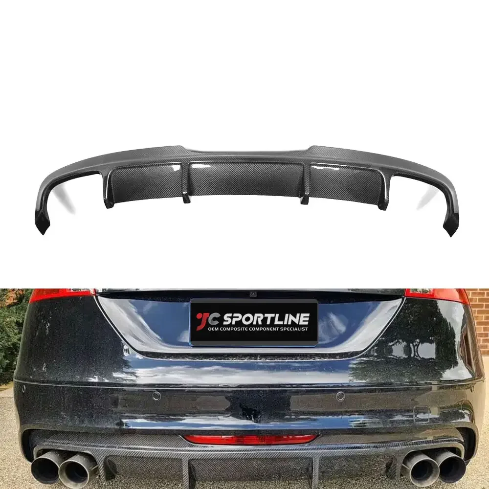 

Suitable for Audi TTS TT MK2 8J sports car 08-14 carbon fiber rear diffuser lip