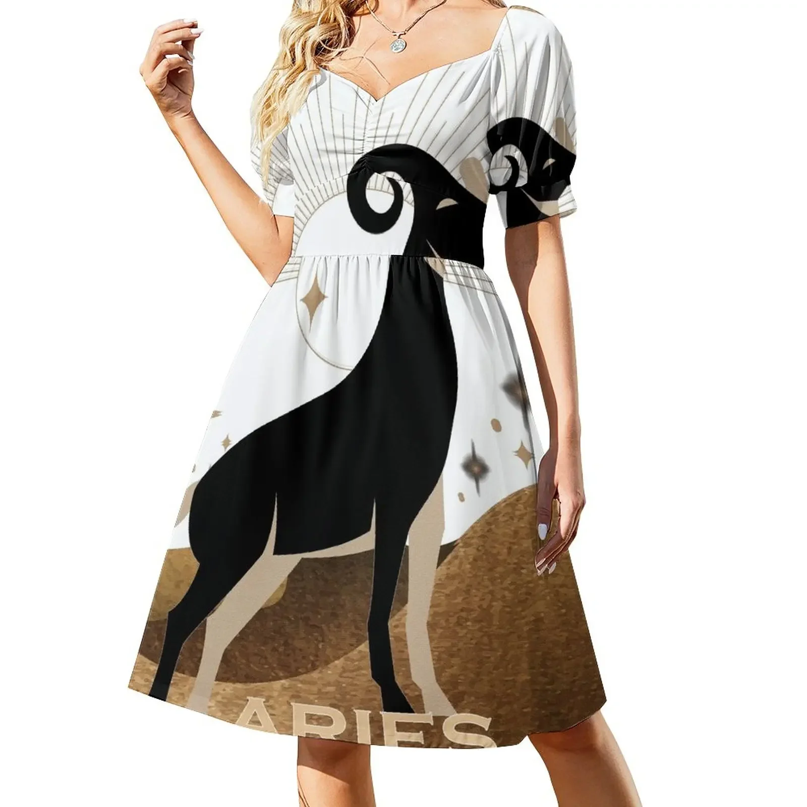 

Aries Zodiac Sign Short-Sleeved Dress elegant and pretty women's dresses women evening dress womans clothing dress korean style