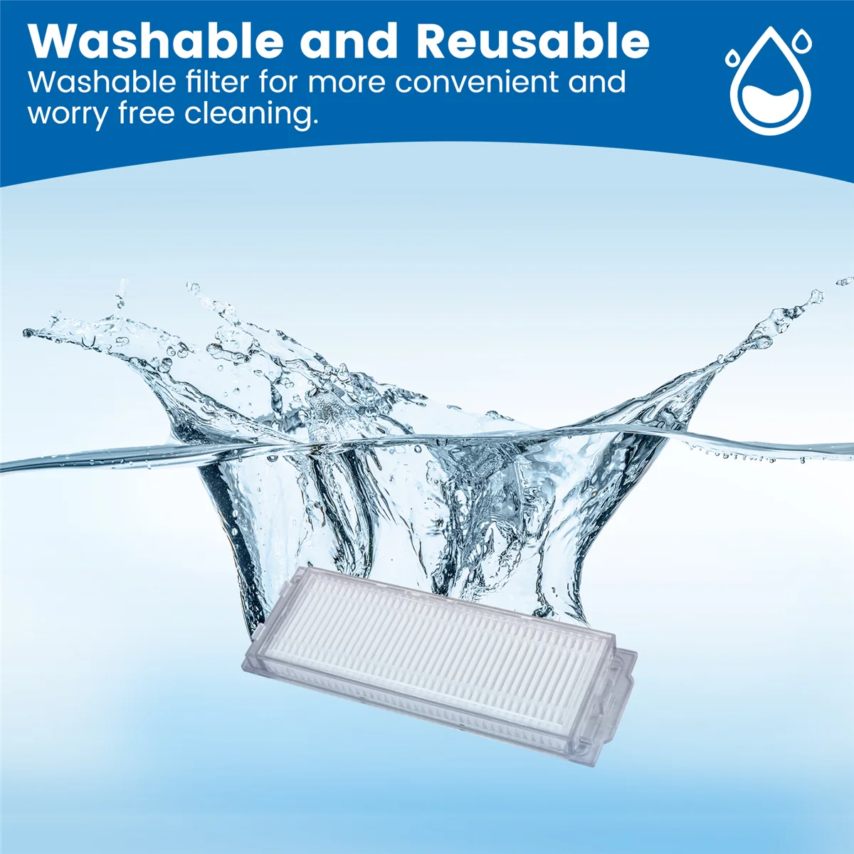 Filtros de ar hepa laváveis, 4 unidades, para xiaomi mijia mi robô aspirador mop-p pro stytj02ym acessórios de robô de limpeza stytjo2m