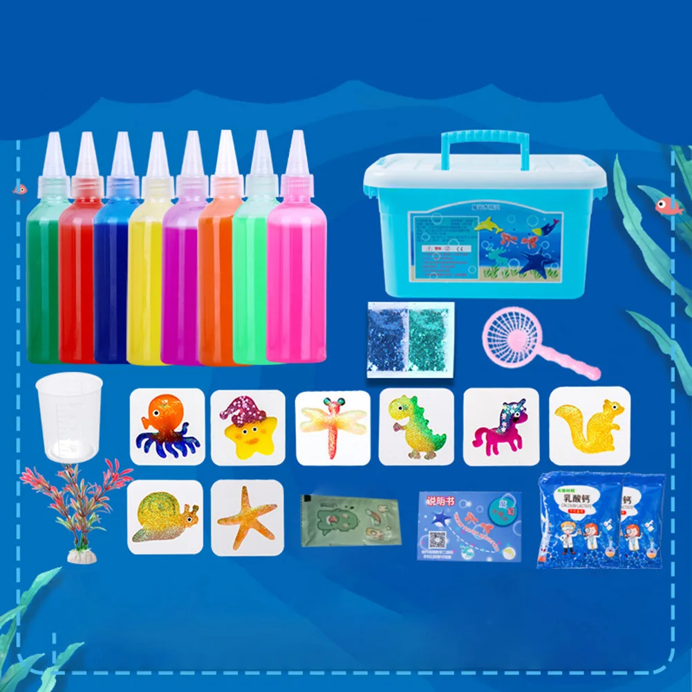 مجموعة قزم الماء ألعاب تعليمية يمكنك صنعها بنفسك قالب حيوان قزم الماء السحري الجنية هدايا عيد الميلاد للأطفال هدايا الحفلات