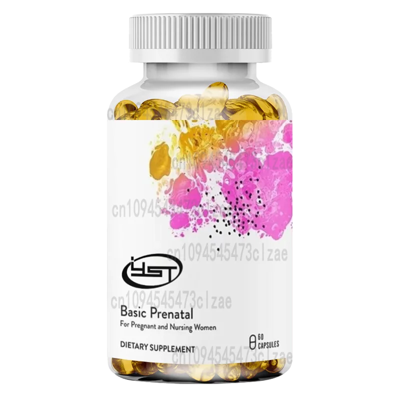 

Prenatal Basic - Pregnant and Lactating Women Folic Acid Multivitamin-60 Vegetarian Capsules Containing Vitamins C, B6, and K