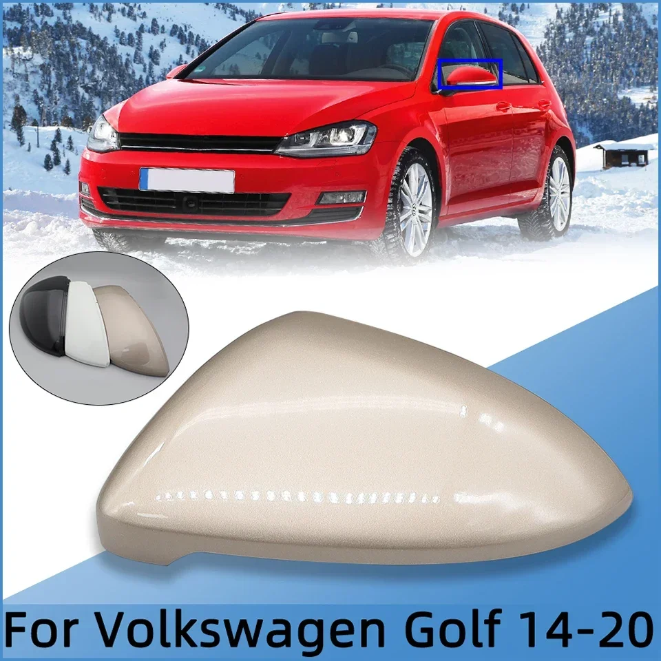 For Volkswagen VW Golf MK7 7.5 2014 2015 2016 2017 2018 2019 2020 Outer Rearview Mirror Cap Cover Lid Wing Mirror Housing Shell