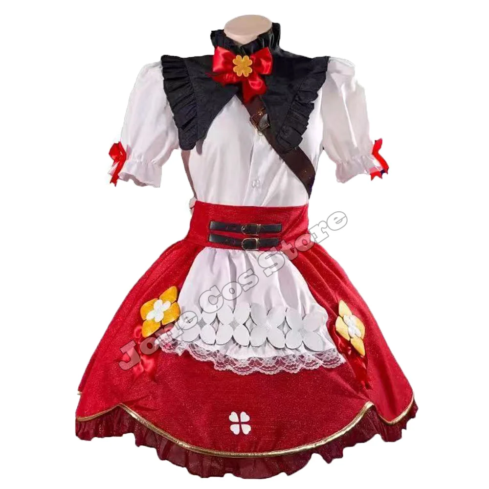 Game Genshin Impact Witch Klee Cosplay Costume New Skin Blossoming Starlight Outfits Lolita Dress Hat Wig Halloween Costumes view 4