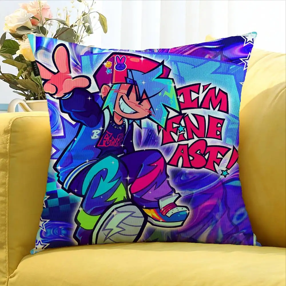 F-Friday Night F-Funkin World Various Sizes Square Pillow Case For Car Home Bedchamber Decor