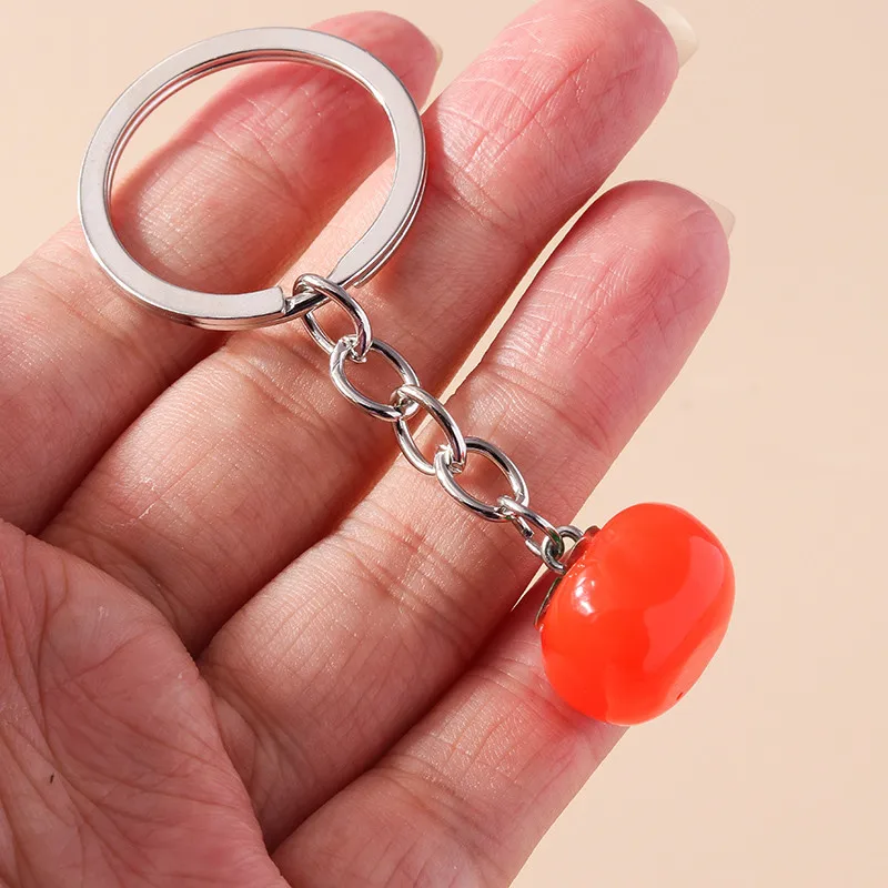 Aihua Schlüsselanhänger Niedlicher Mini Bitten Red Apple Schlüsselanhänger Obst Anhänger Schlüsselanhänger Damen Herren Schmuck Tasche Schlüsselzubehör – Detail 11
