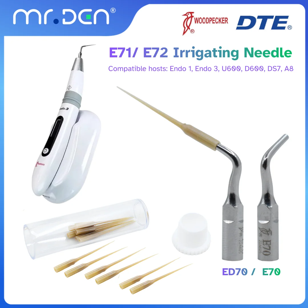 Woodpecker DTE Dental Ultrasonic Scaler Irrigation Working Tip E70 ED70 E71 E72 Autoclavable Fit Endo1 Endo3 Dental Accessories