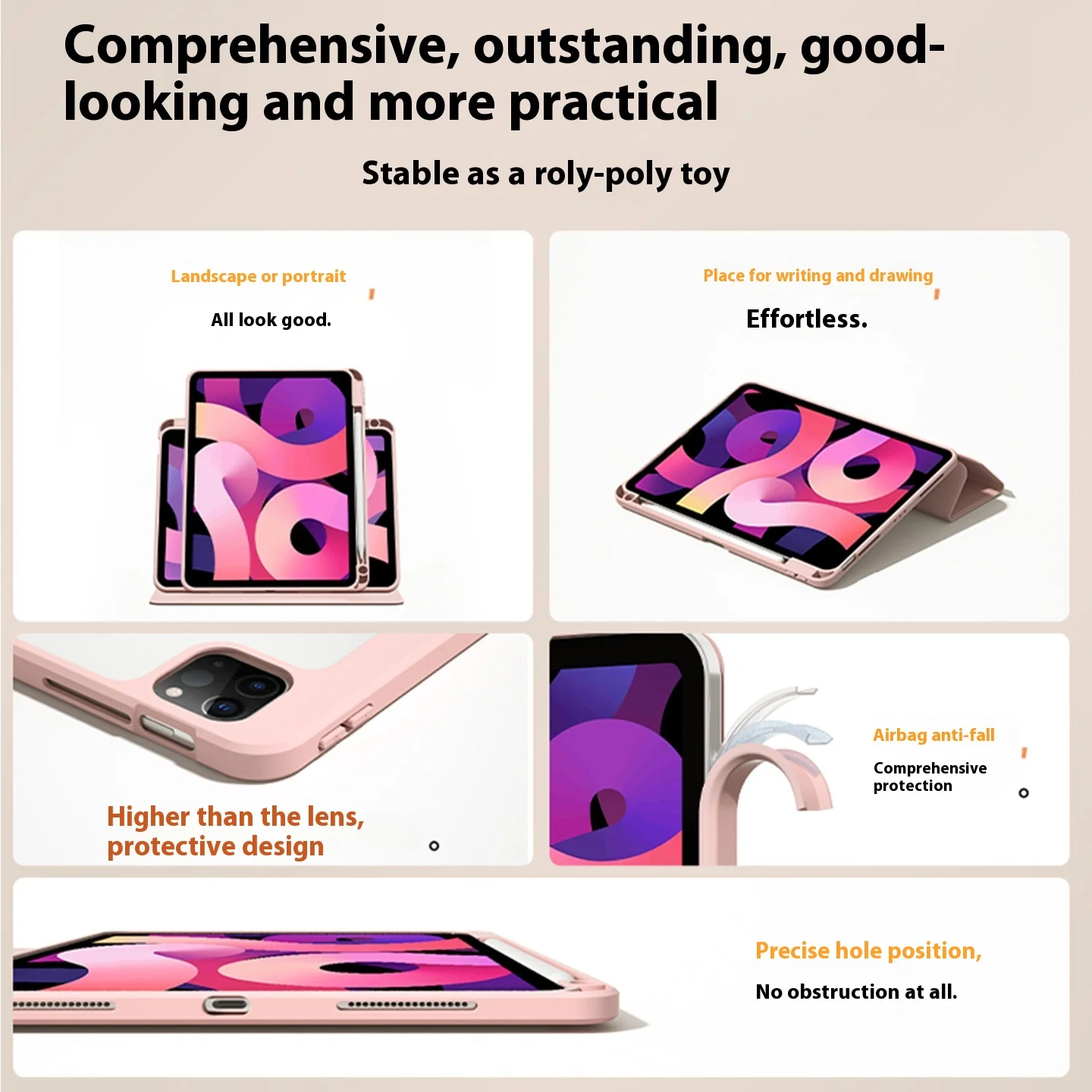 حافظة هالو كيتي لجهاز iPad Funda ipad8/9/10 10.2in A16 11in حافظة واقية Air3 4 5 10.9in M2 M3 Pro4 5 6 12.9in M4 غطاء لوحي #4