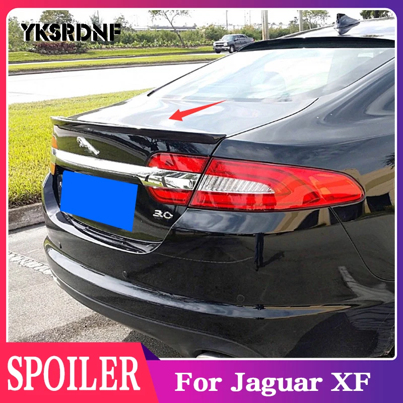 Car Styling High Quality PU Material Unpainted Color Rear Roof Wing Lip Trunk Spoiler Wing For Jaguar XF 2012 2013 2014 2015