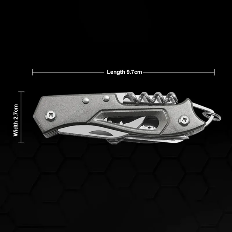 .Multi-Functional Swiss Knife Outdoor Camp Multi-Tool Bottle Opener Portable Folding Knife Scissors Saw Military Pocket Knife