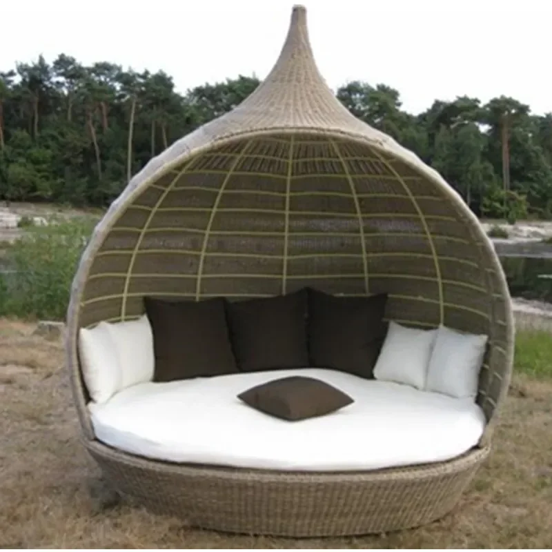 Outdoor internet celebrity lying bed rattan creative apple birdcage sofa bed Nordic club hotel sea view room leisure bird's nest