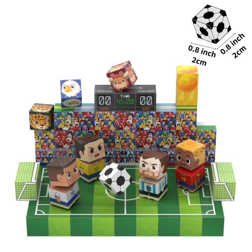 

Soccer Cup Magnetic Building Blocks for Fan-Build for Boys & Girls Sensory STEM Toys for Toddlers Gifts Construction Set Toys