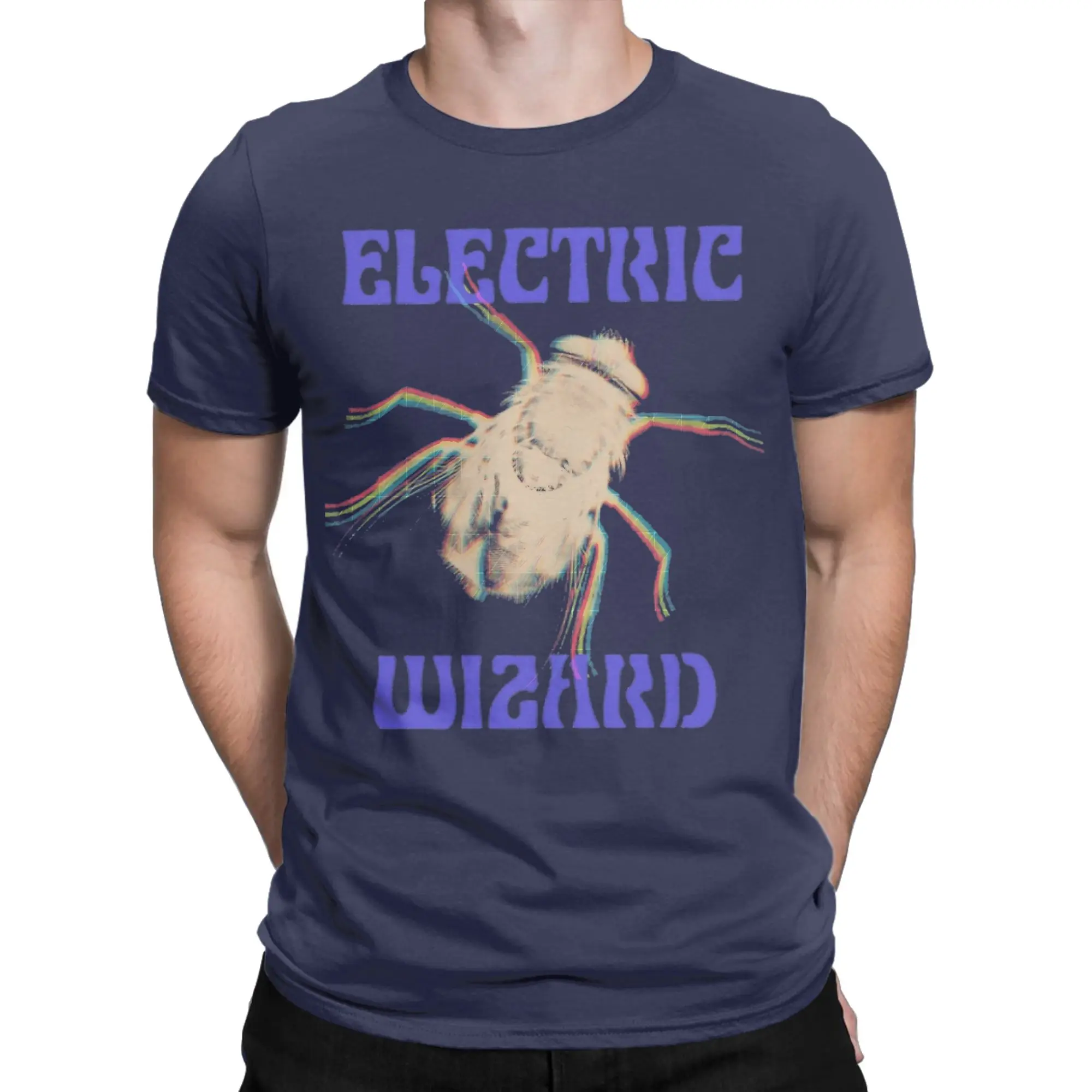 Electric Wizards Heavy Metal T-Shirts for Men  Hipster Cotton Tees Round Neck Short Sleeve T Shirt Adult Tops