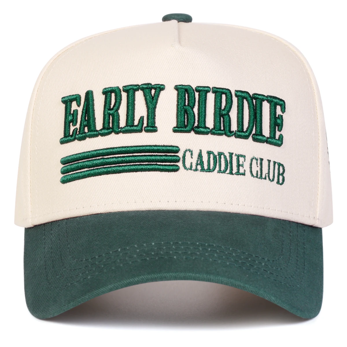 Unisex EARLY BIRDIE CADDIE CLUB Baseballkappen mit Stickerei, Frühling und Herbst, für den Außenbereich, verstellbare Freizeithüte, Sonnenschutzhut, Sportkappe – Detail 5