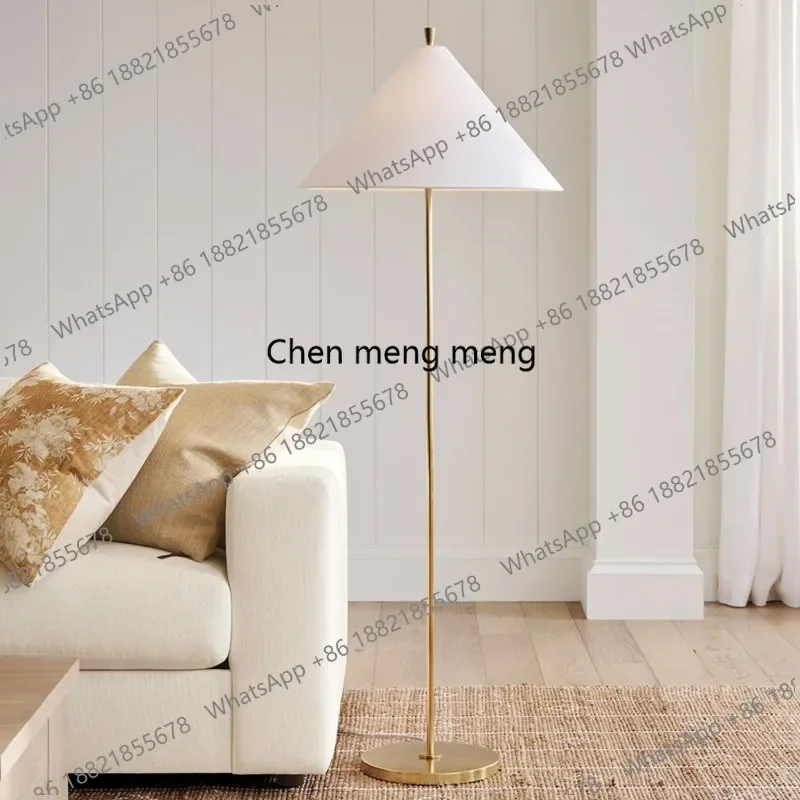 E153 American country wrought iron living room bedroom study restaurant bed and breakfast floor lamp next to the sofa