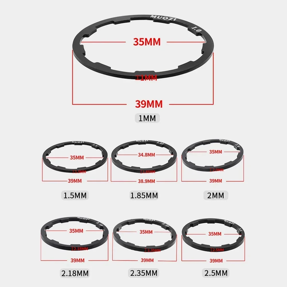 Bike Cassette Gasket Freehub Body Washer Freewheel Spacers Bicycle Hub Washer Hub Tower Base Spacer Ring Multiple Specifications