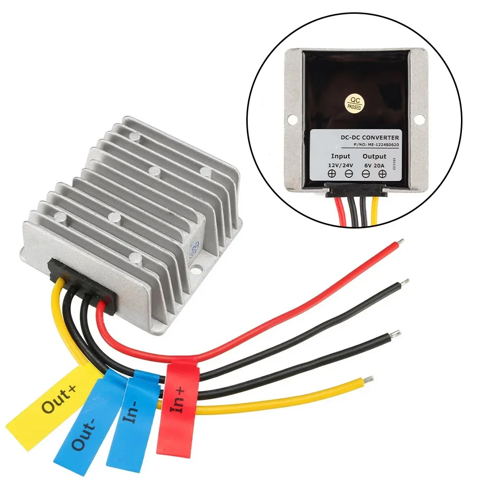 Power Converter Regulator DC 12V 24V Step-Down To DC 6V 20A 120W Waterproof Electronic Voltage Regulator