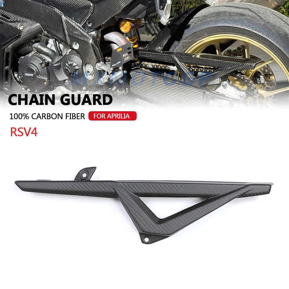 

For Aprilia RSV4 Tuono V4 2021 2022 2023 2024 100% Carbon Fiber Chain Guard Full Fairing Kits Motorcycle Accessories