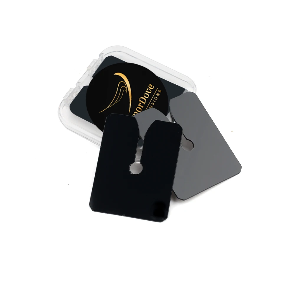 

Профессиональный акриловый теплозащитный экран GlamorDove, 10 шт., кератиновая защитная плата от горячего плавления, черный/прозрачный