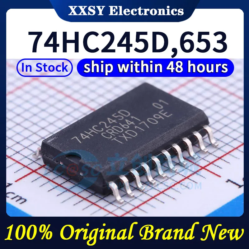 74HC245D,653 SOIC-20 100% ใหม่ในสต็อก