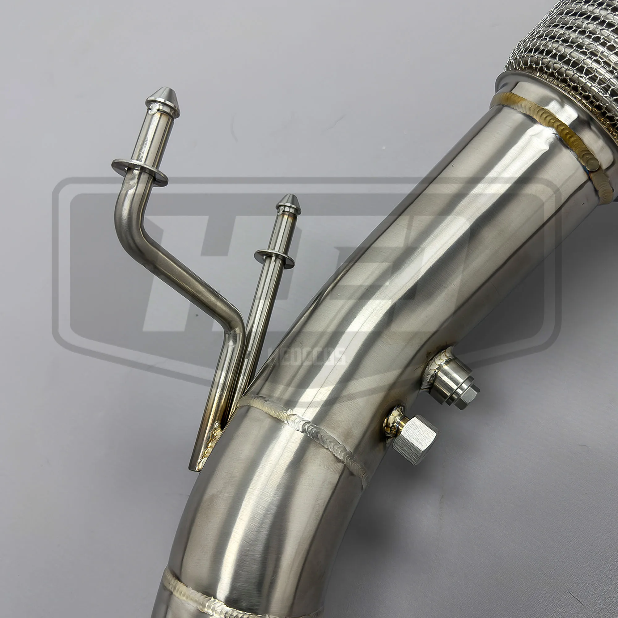 أنبوب عادم HEO من الفولاذ المقاوم للصدأ لسيارة VW GOLF 8R GOLF8R R 2.0T 2019-2022 محول عادم الحرارة النازل #6