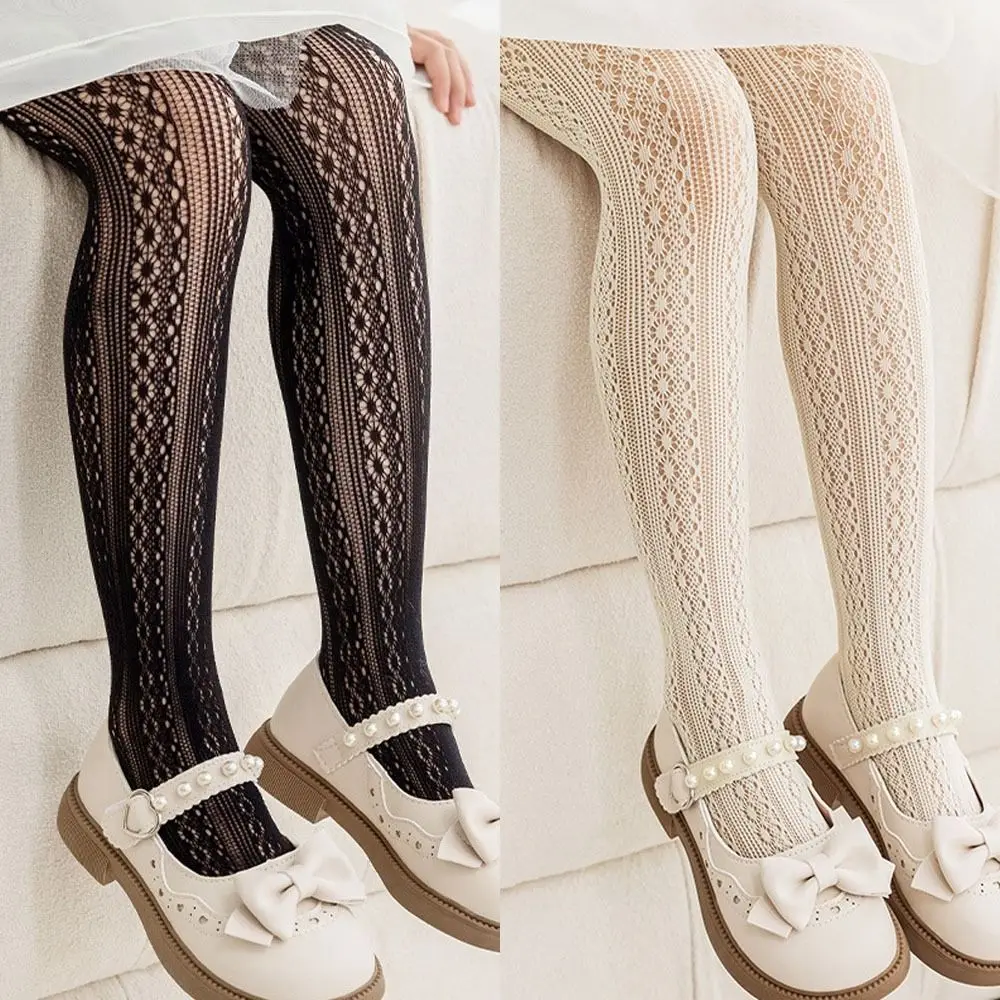 Girls Tights Princess Fishnet Cotton Baby Girl\'s One-Piece Pantyhose Baby Spring Summer New Style Trousers Lace Stocking