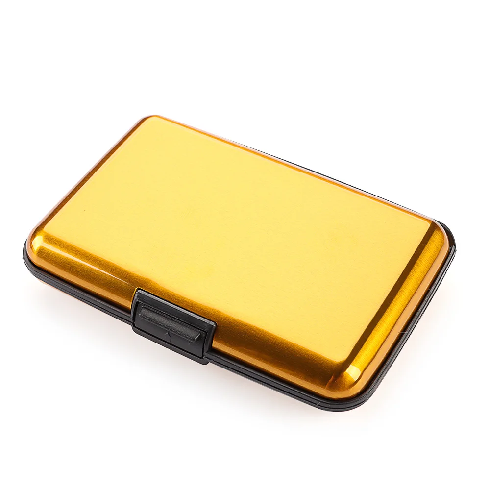 Edelstahl-Kreditkartenhalter, 10 Fächer, für Herren, schlank, Anti-RFID, Reise-ID-Karteninhaber, Debitbox, Damen-Geldbörse, Metallgehäuse, Porte Carte