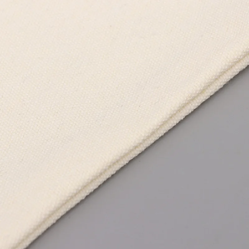 5/10 stks/partij Student School Canvas Rits Opbergzakken DIY Blank Craft Cosmetische Ziplock Katoenen Zakjes voor Potlood 21x13 cm