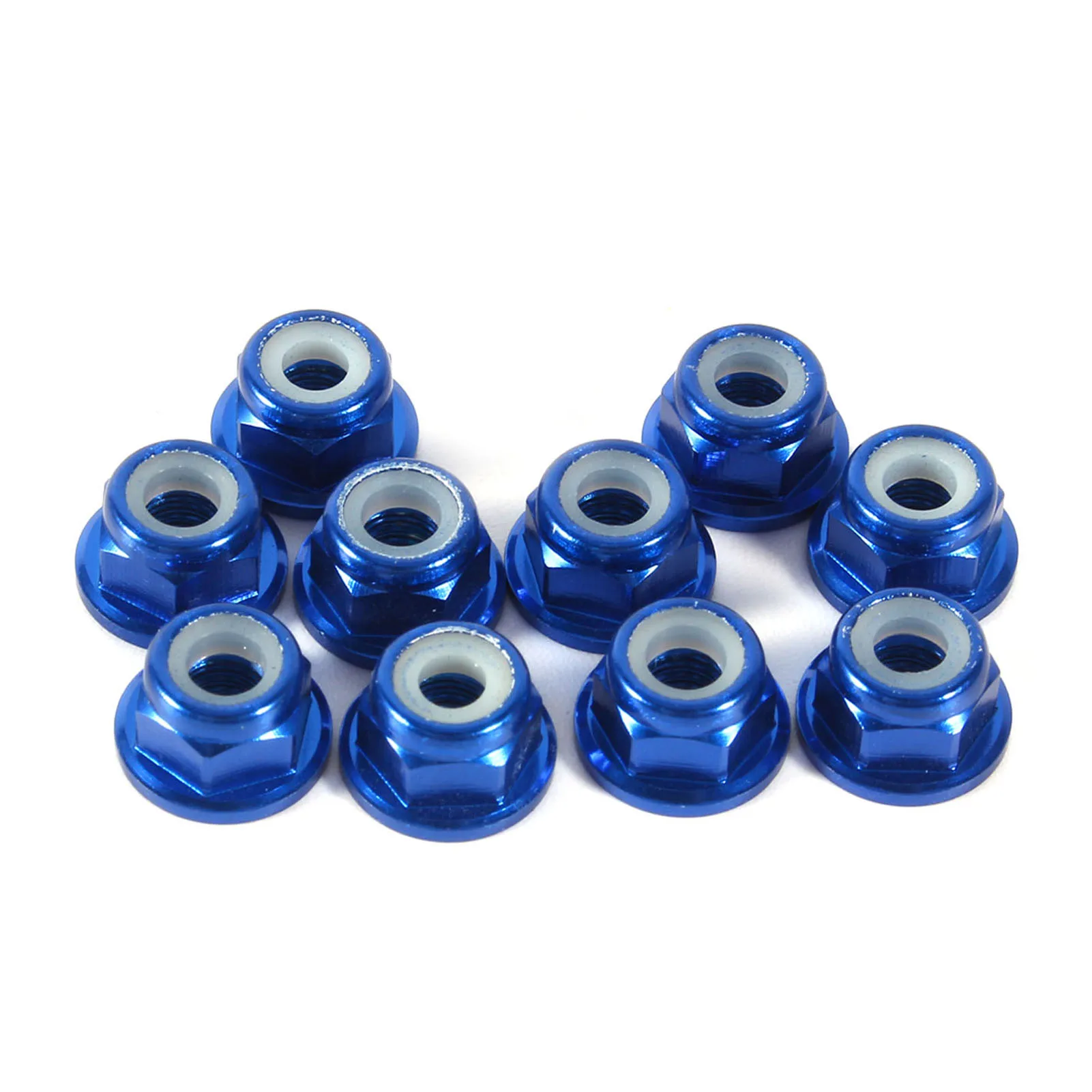 M3 Nylon Insert SelfLock Aluminum Nuts Hex Lock Nut Royal Blue Aluminum Lock Nut Lock Nuts Nylon Lock Nut Insert Lock Nut
