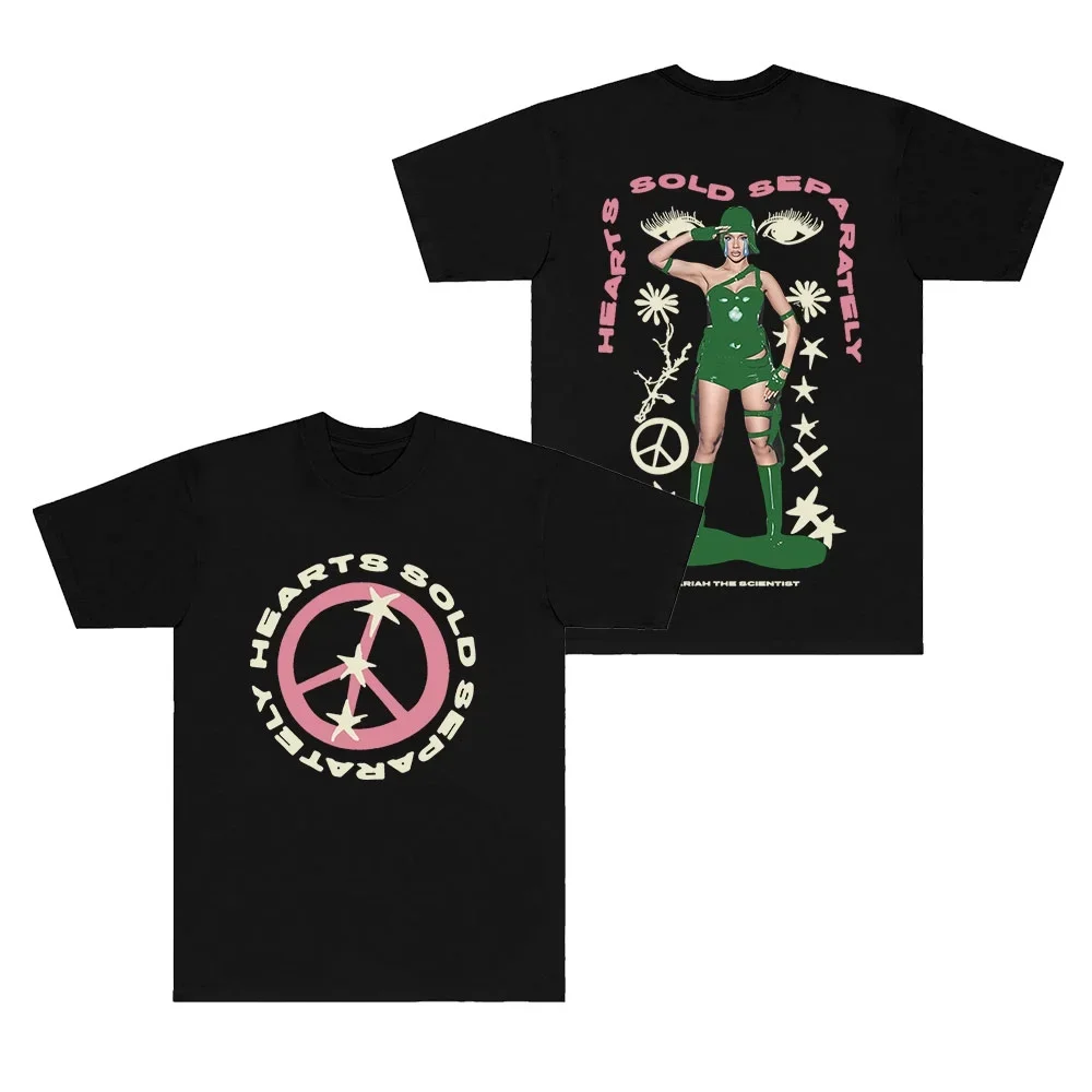 Mariah The Scientist Peace T-Shirts Hearts Sold Separately Tour Merch Women Men Short Sleeve Tee
