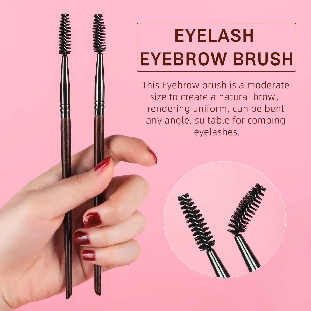 BETHY BEAUTY 2 Pcs Eyelash Eyebrow Brush Eyelash Eyebrow Extension Tools Cosmetics Beauty Tools