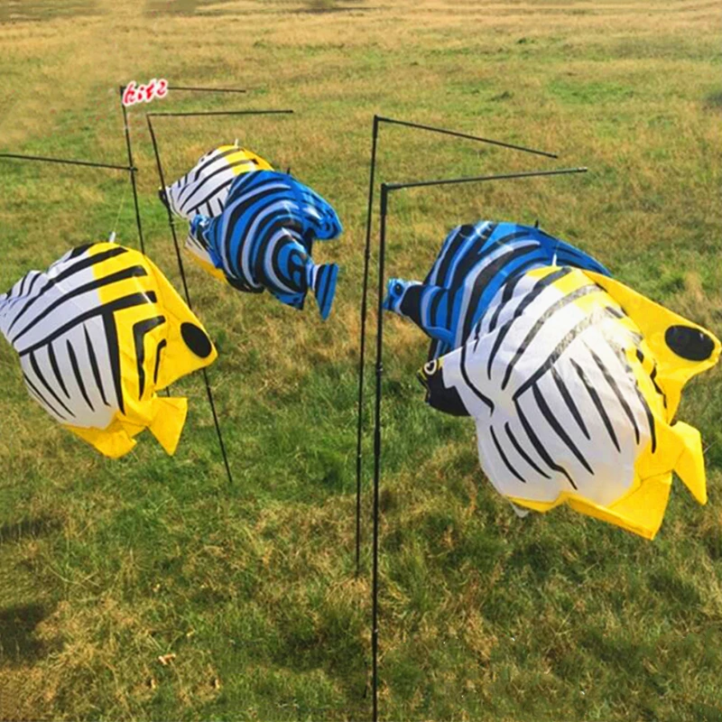 Plug ground fish kite outdoor power kite flying toy kites inflatable kites for adults flying eagle kite Home air conditioner fun